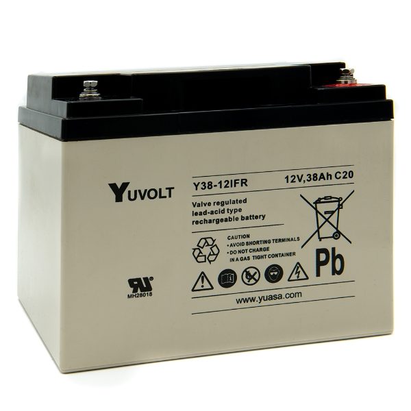 Yucel 38Ah 12V SLA Battery, Flame Retardant