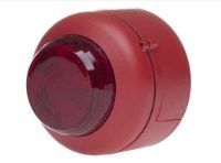 VXB LED Beacon, Red Body, Red Lens, Deep Base