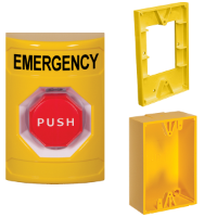 S/Station- Yellow-Push-Key-to-Reset Illum. EMERGENCY