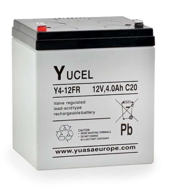 Sealed Lead Acid Battery 4Ah 12v Yucel Range,Flame Retardant
