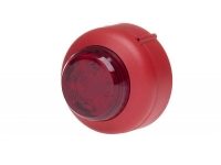 VXB LED Beacon, Red Body, Red Lens, Shallow Base