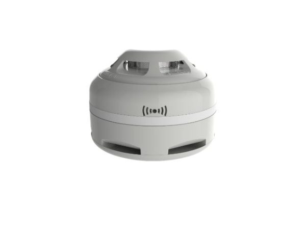 Optical Smoke Detector with Sounder/Visual Indicator Base