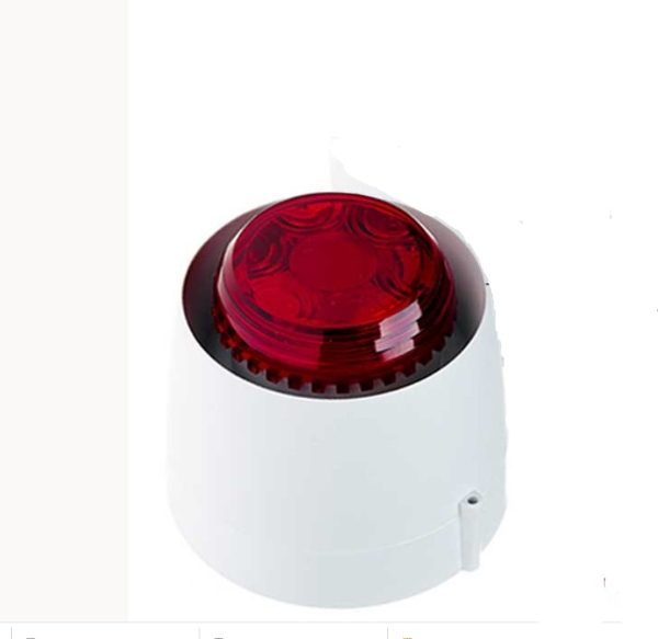 VTB Sounder/Beacon, White Body, Red Lens, Deep Base