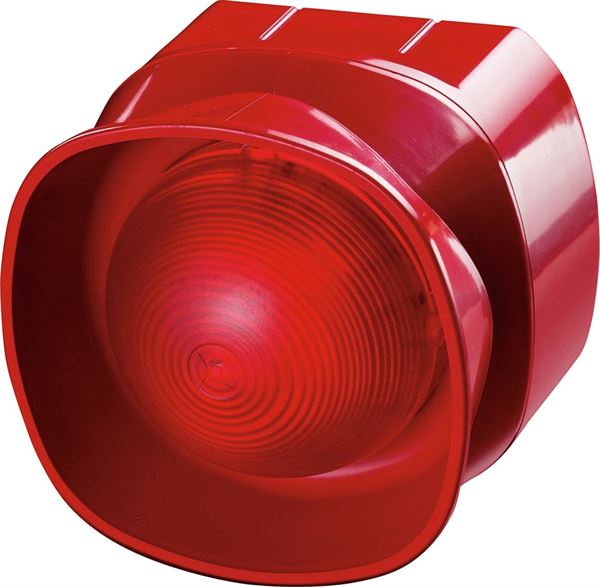 Loop Powered Open Area Sounder Beacon Red