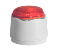 Banshee Excel Lite Sndr/Red LED Beacon White Shallow Base